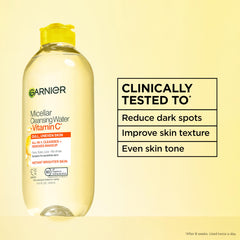 Garnier textura en algodón muestra limpieza suave