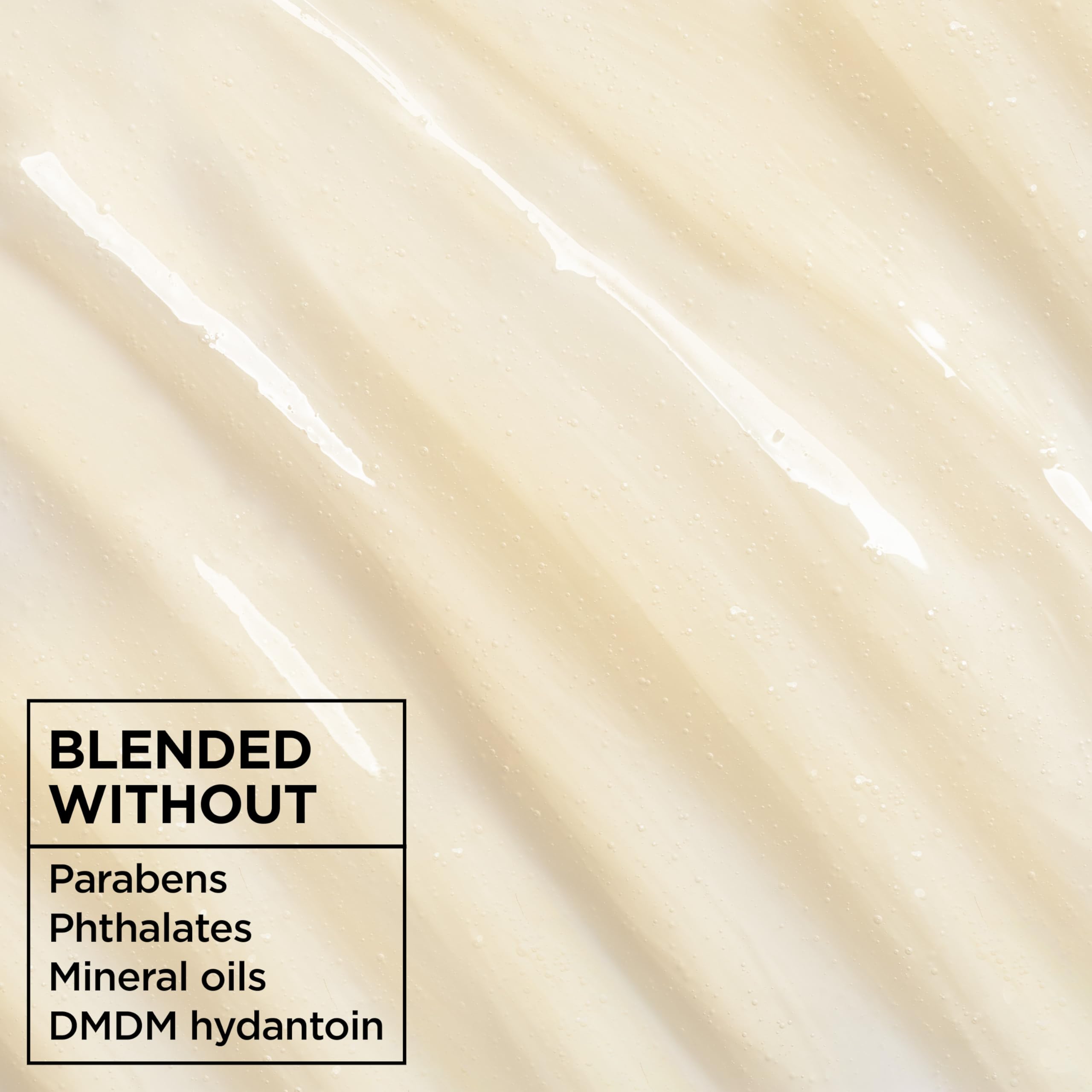 Garnier Whole Blends cabello tras uso luciendo brillo y menor frizz