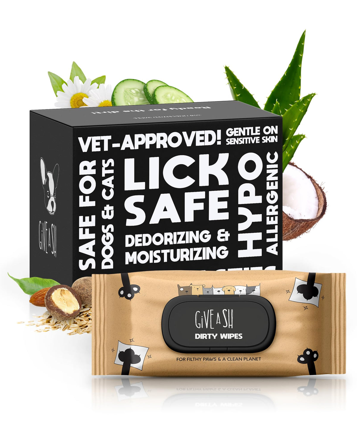 G.A.S pack frontal mostrando 100 toallitas y conveniencia diaria