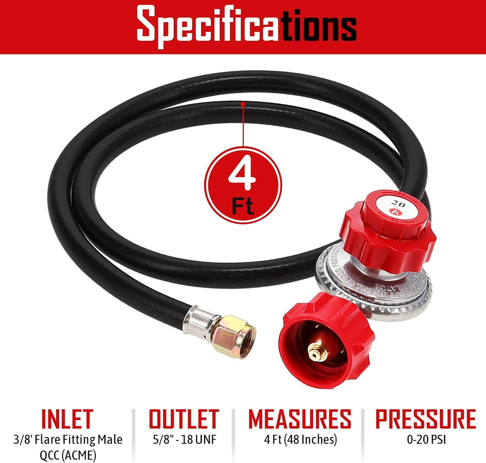 Gas One 2109-RED perilla roja de ajuste que facilita controlar la presión