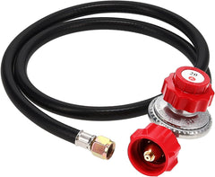 Gas One 2109-RED frente del regulador y manguera mostrando diseño durable