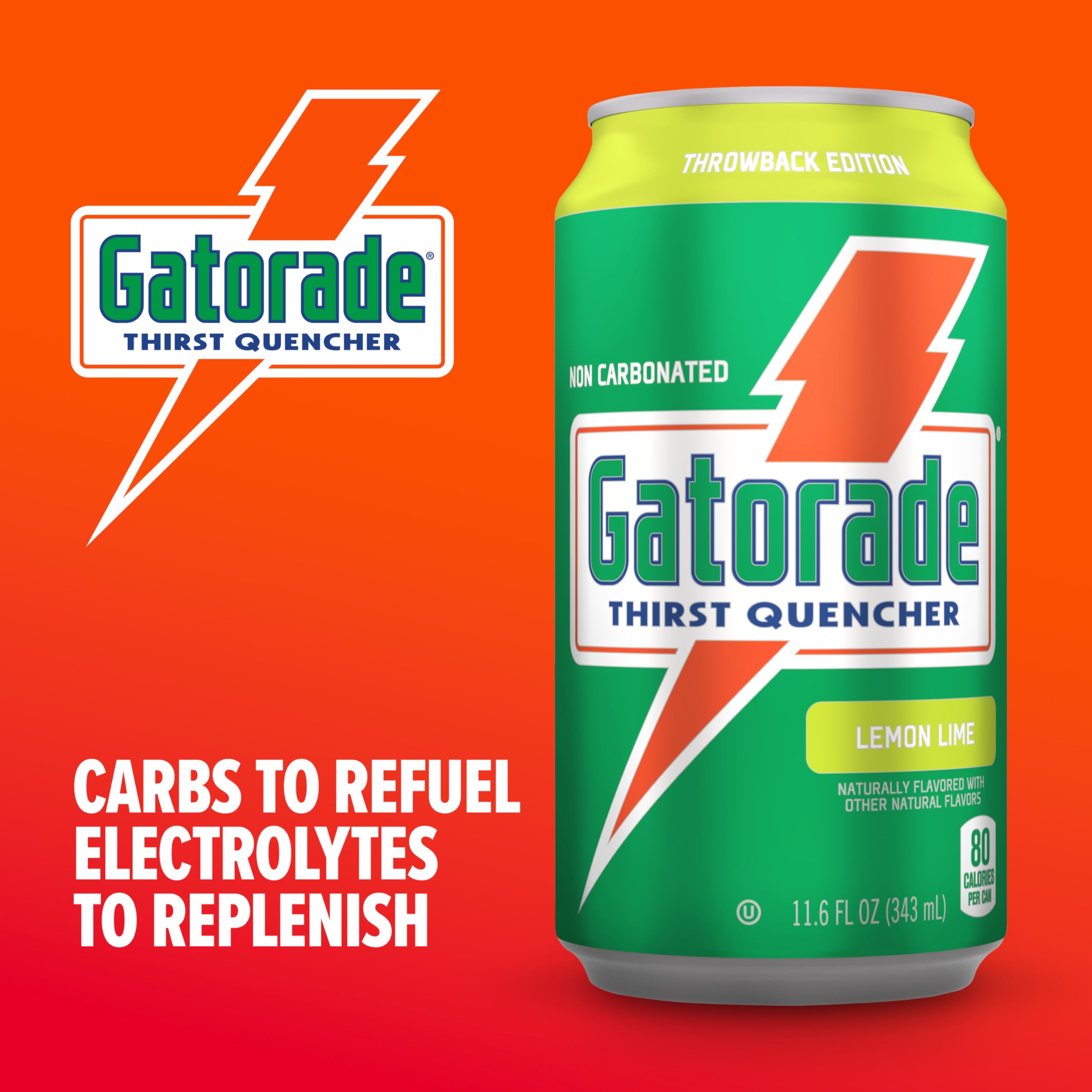 Gatorade lata en mano demostrando portabilidad y consumo inmediato