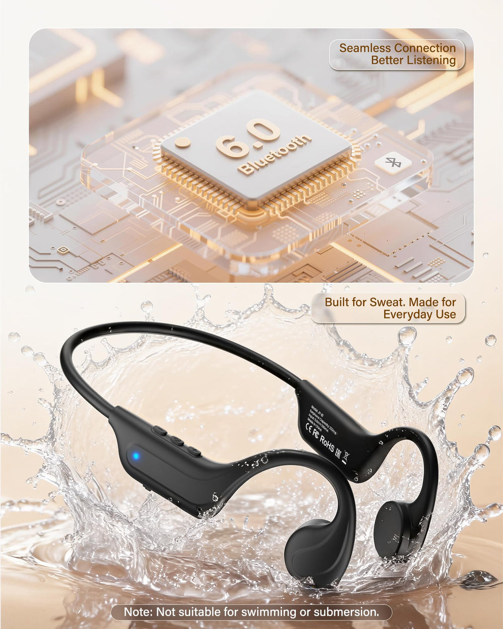 Gavhaio detalle del puerto USB-C, carga rápida y práctica