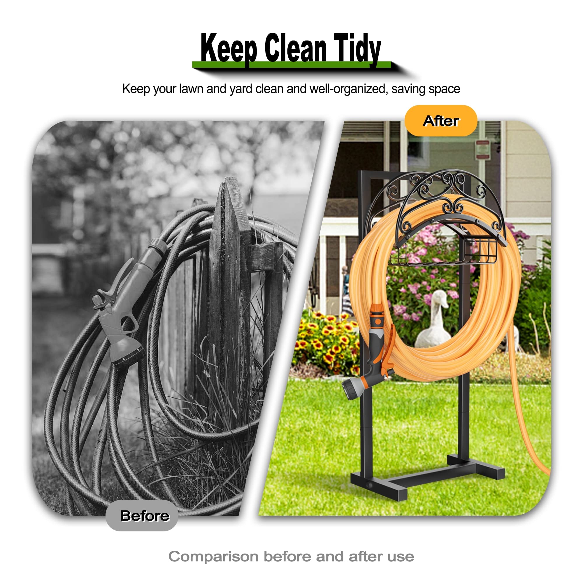 Gayuteay escena de patio organizado mostrando orden y ahorro de tiempo