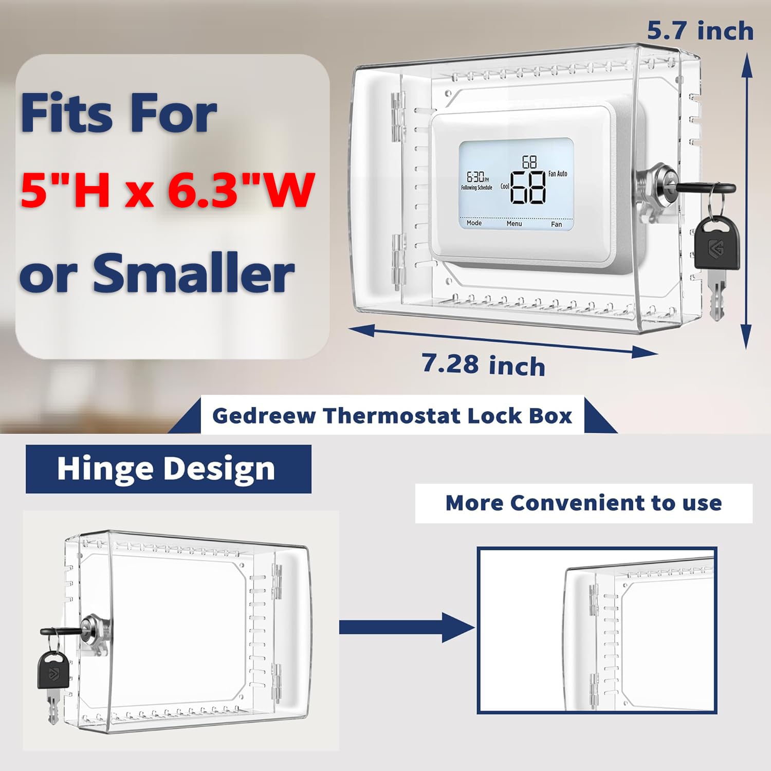 Gedreew detalle de la cerradura con llave ofrece control de acceso seguro