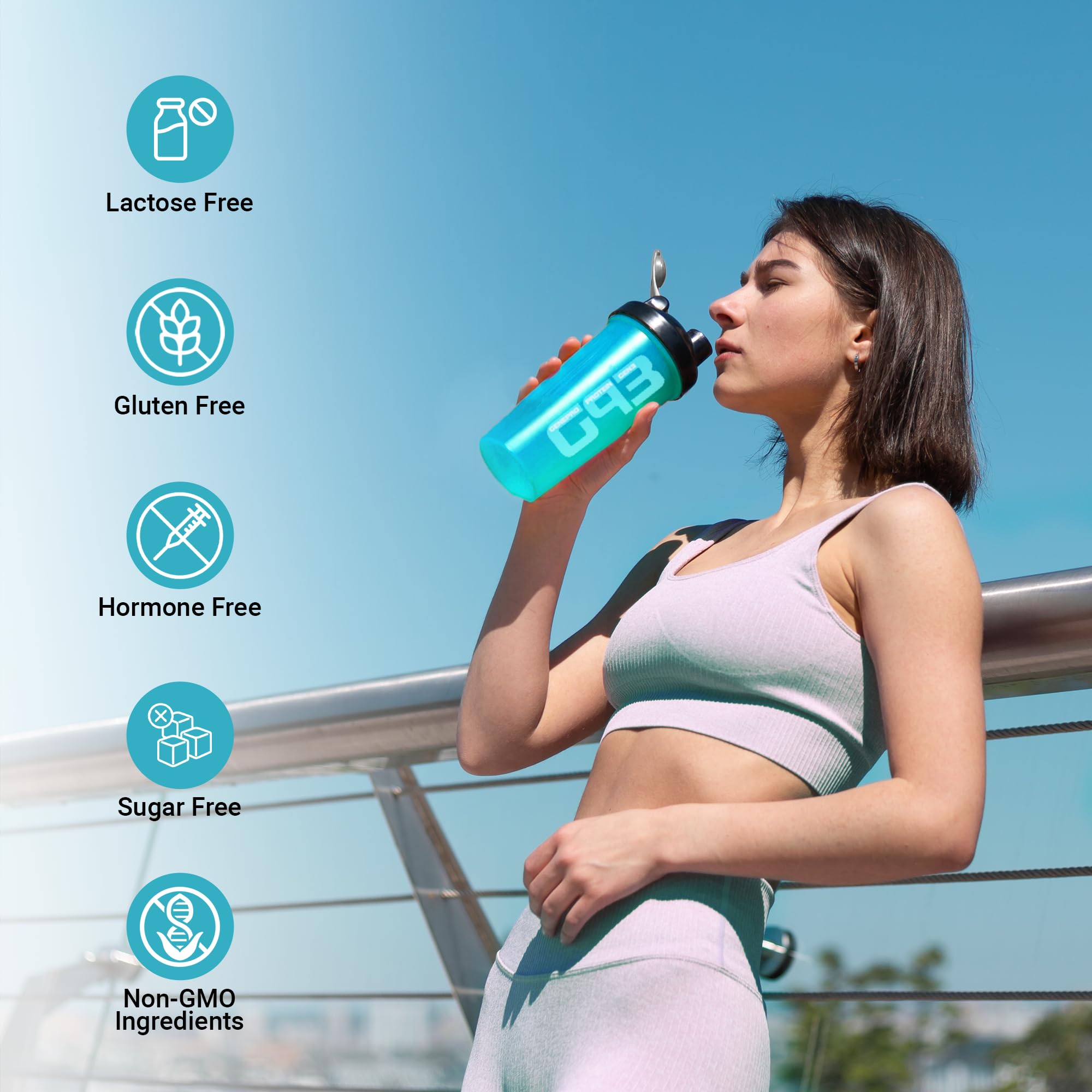 GENEPRO GEN. 3 uso en batidora para batido proteico sin sabores