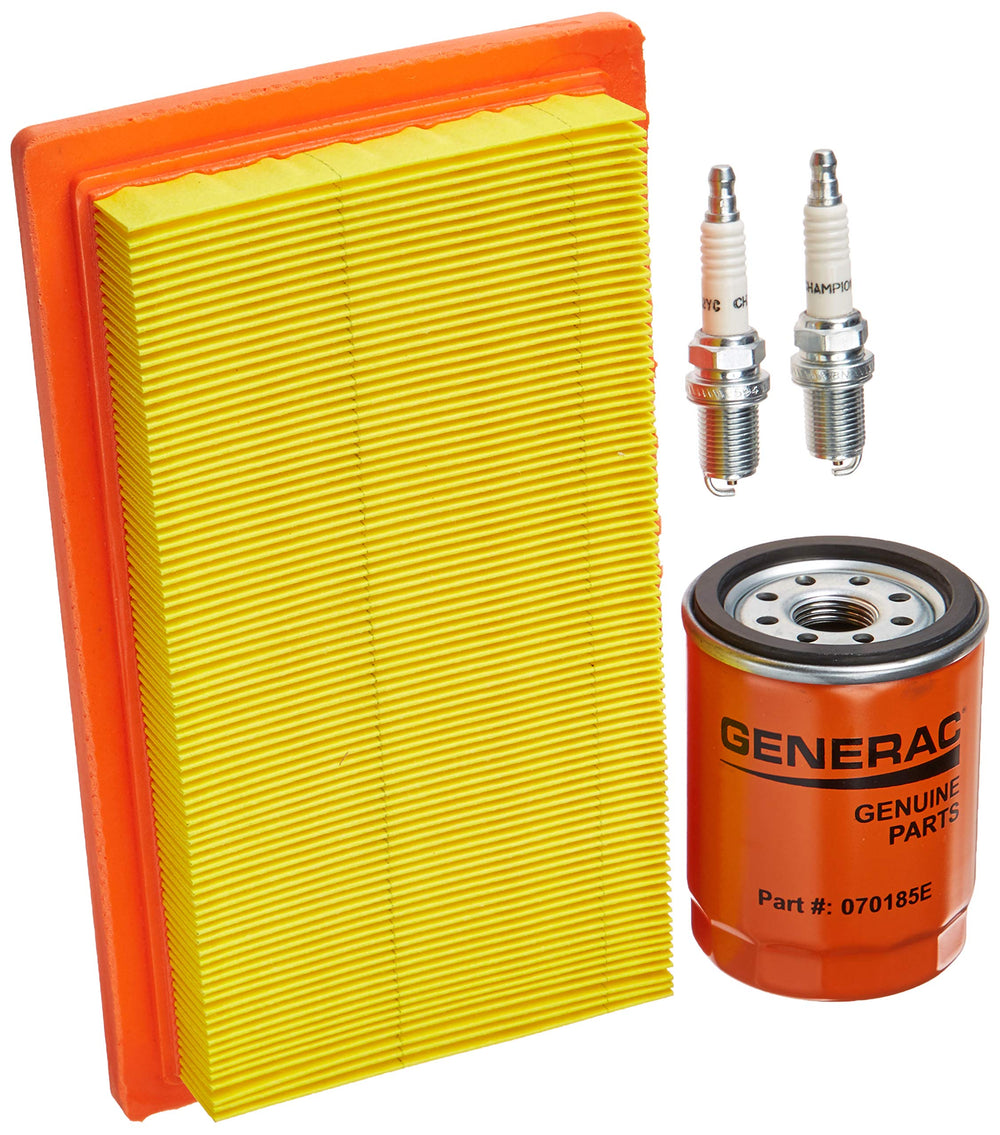 Generac 6485 kit front packaging showing contents and compatibility benefits