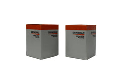 Generac cambio de filtro en generador ilustrando facilidad de mantenimiento rutinario