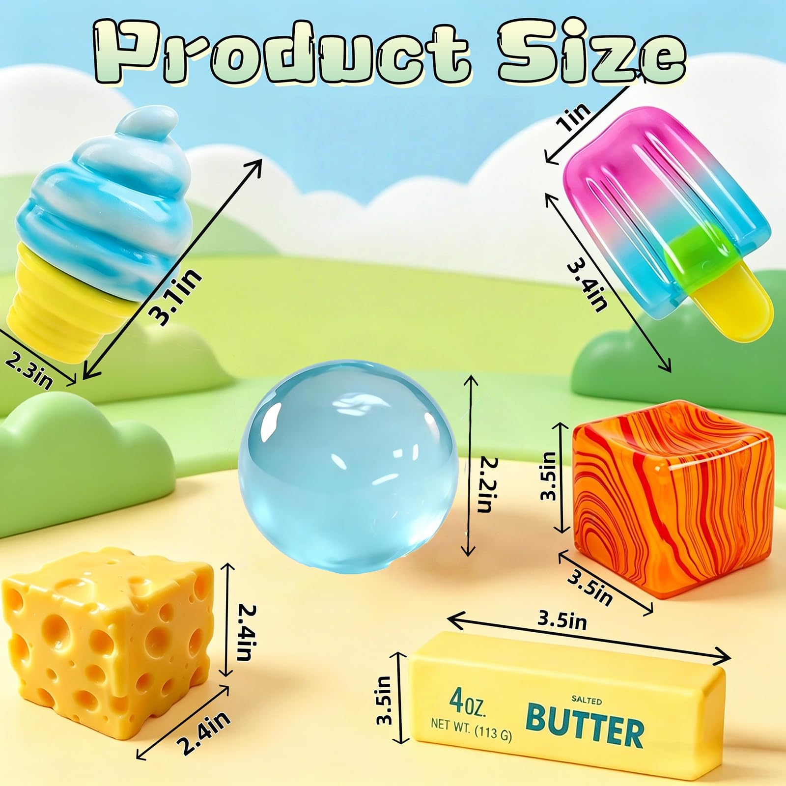 Generic butter squeeze lifestyle desk scene showing fidget use for focused breaks