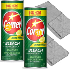 Generic Comet envase frontal con aroma limón mostrando etiqueta y beneficio limpiador