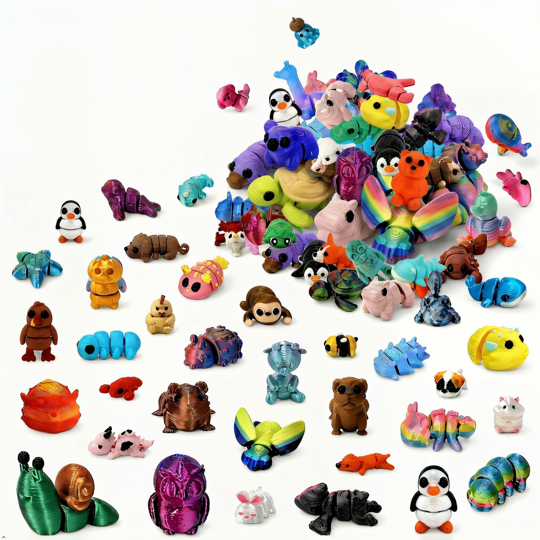 Generic frente del empaque mostrando 150 figuras, organización clara y práctica