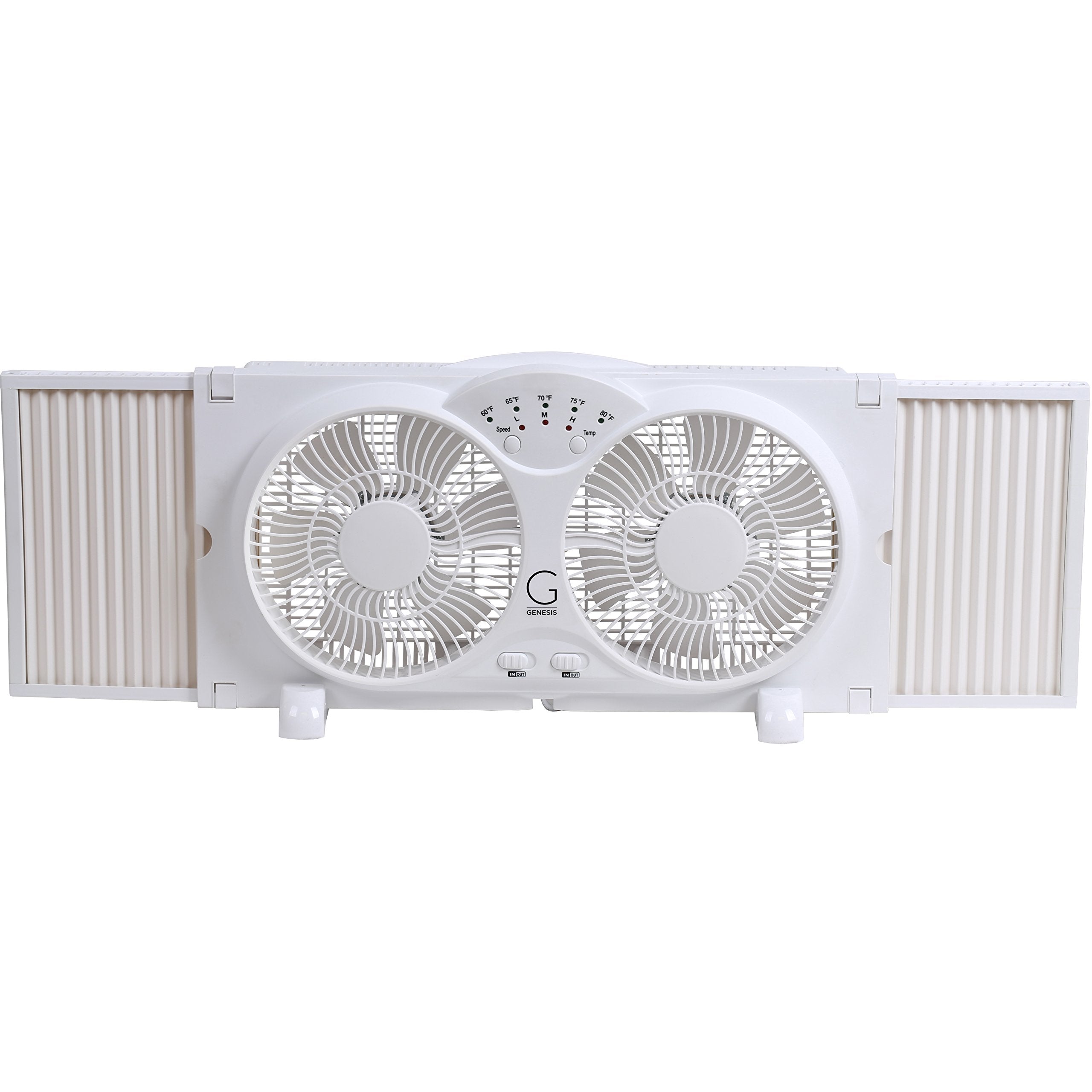 Genesis ventilador paneles laterales extensibles ajustándose a marco
