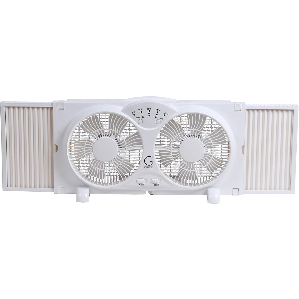 Genesis ventilador paneles laterales extensibles ajustándose a marco