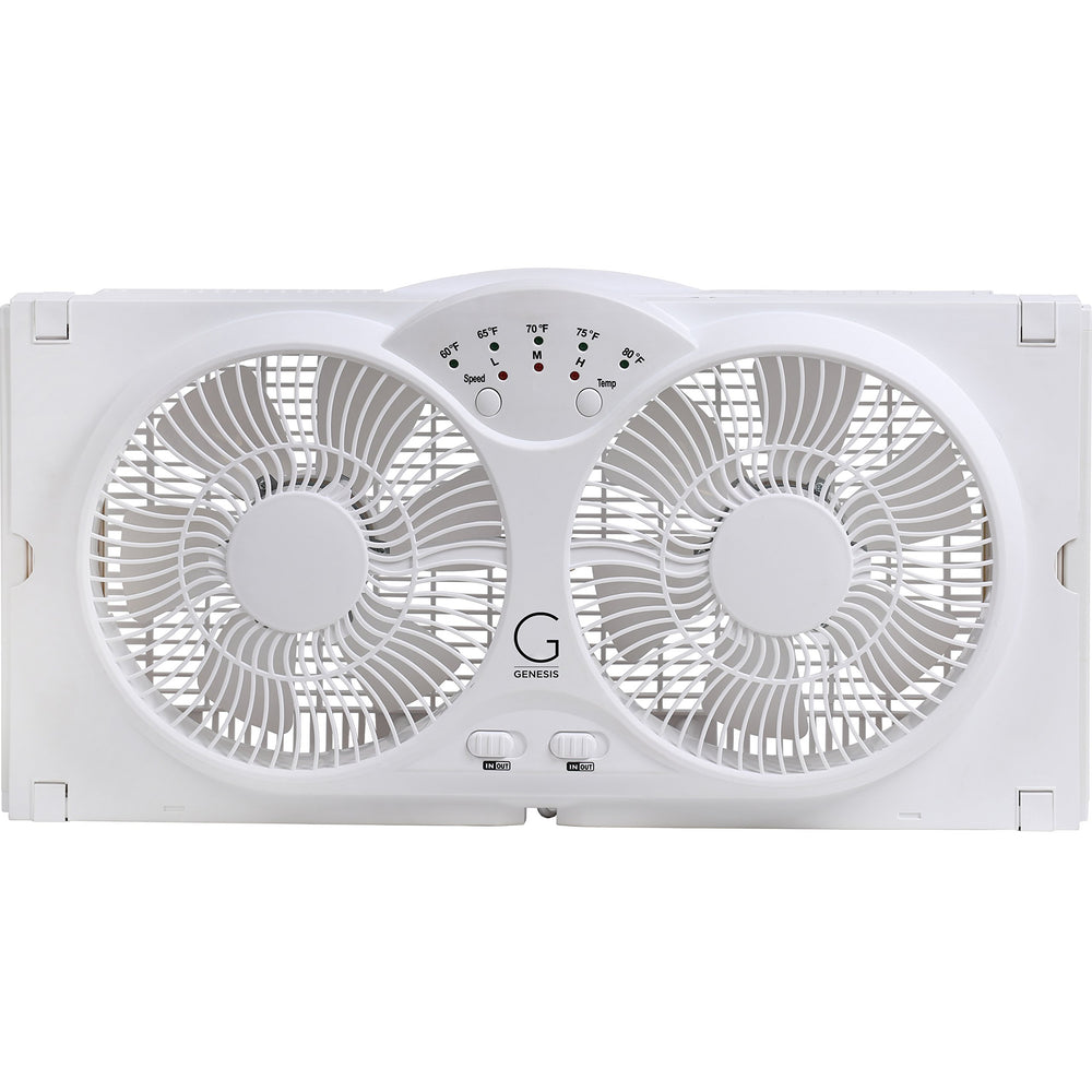 Genesis ventilador panel con termostato y luces LED para control visible