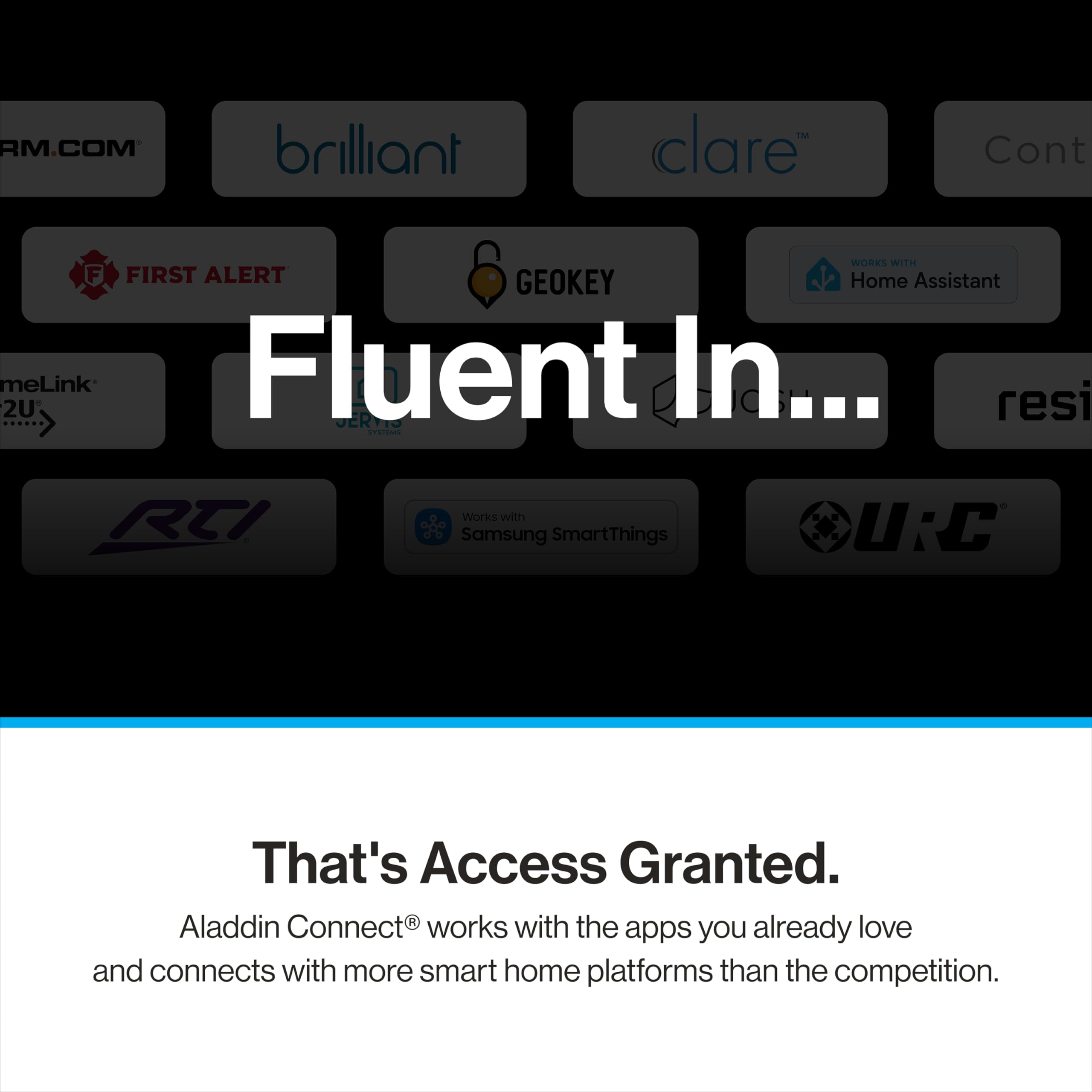 Genie pantalla de llaves virtuales mostrando acceso temporal seguro