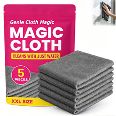Genie Cloth Magic vista frontal del paquete beneficios limpieza sin químicos