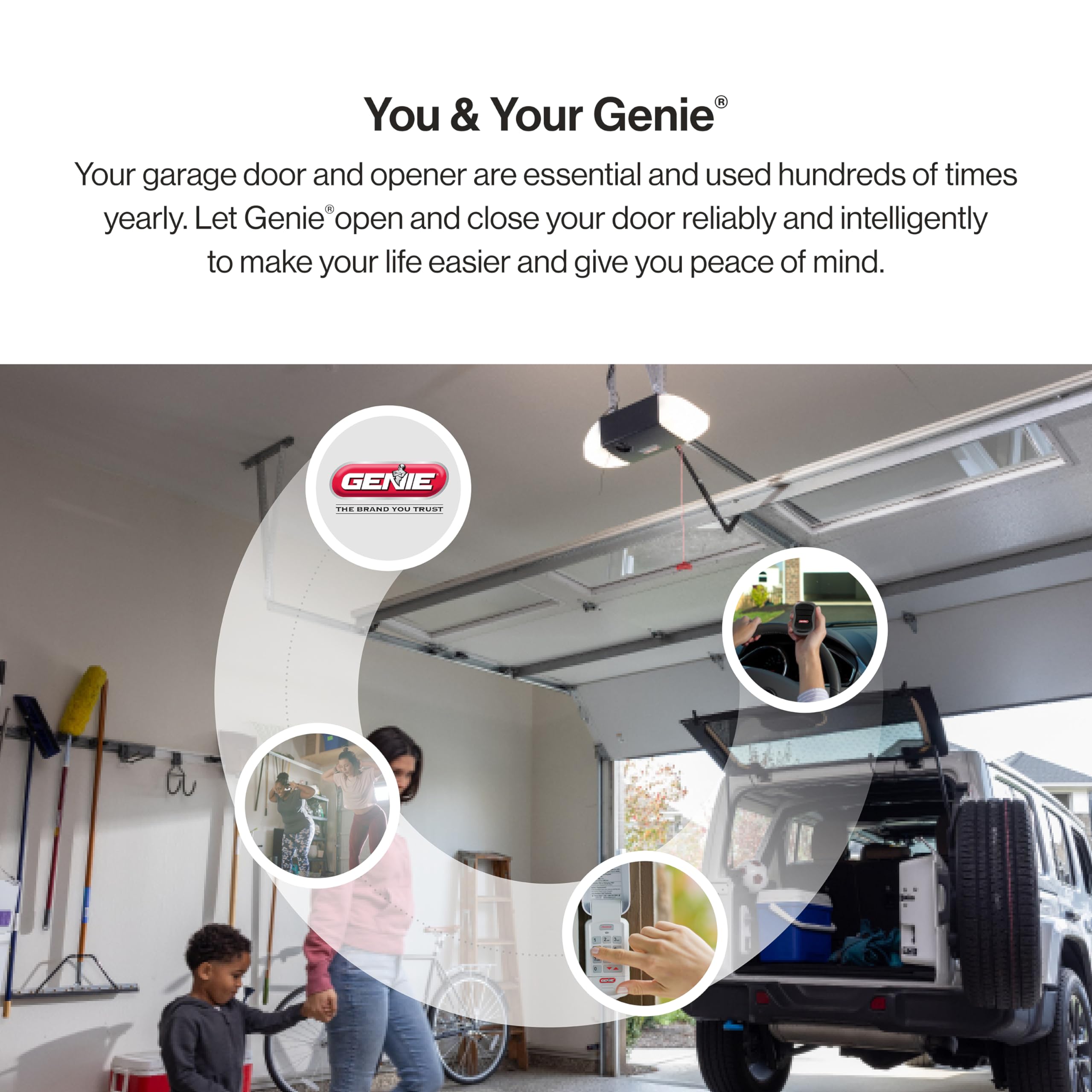Genie detalle de la cadena pesada que asegura larga durabilidad