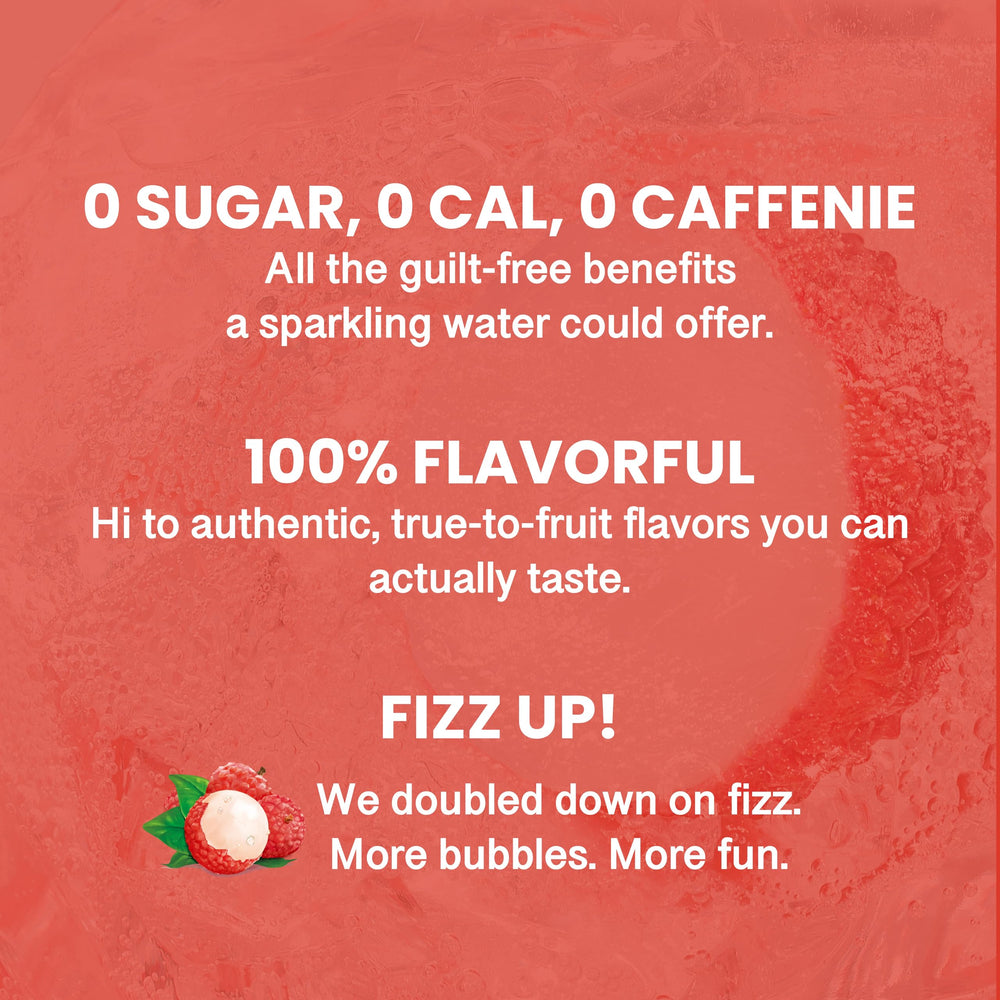 GENKI FOREST lata abierta con hielo mostrando servicio frío y refrescante