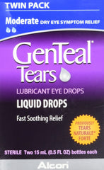 GenTeal pack frontal 15 mL mostrando diseño y doble frasco para comodidad