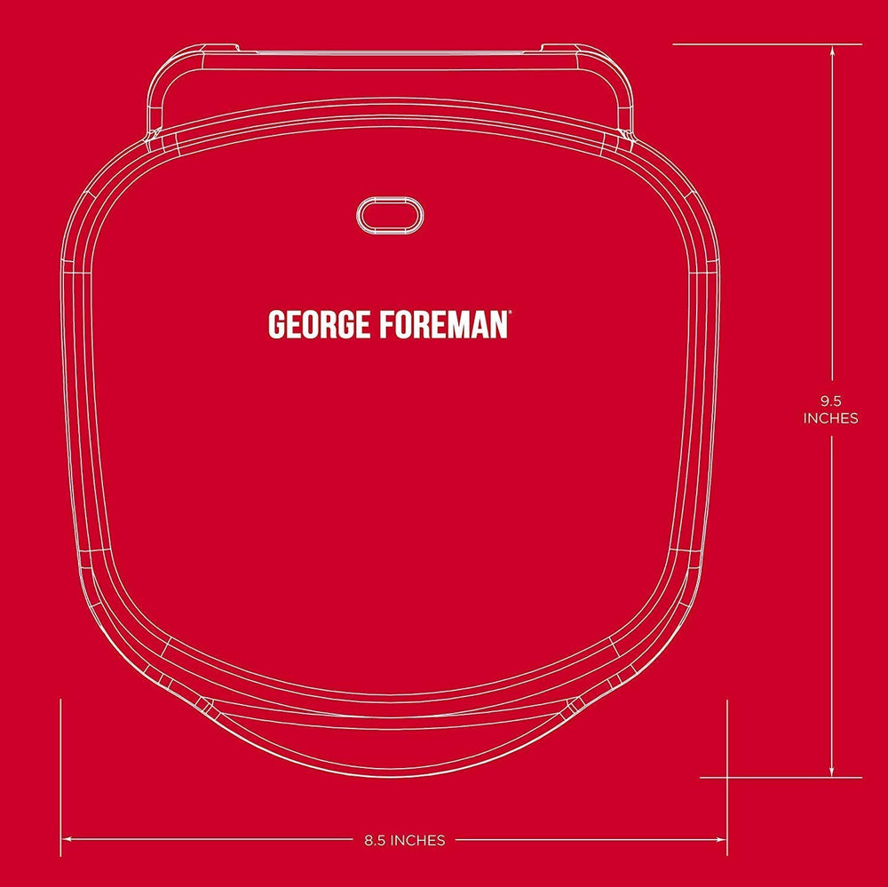 George Foreman en encimera de dormitorio ideal para espacios pequeños