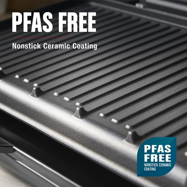 George Foreman grill pressing panini demonstrating quick meal prep benefit