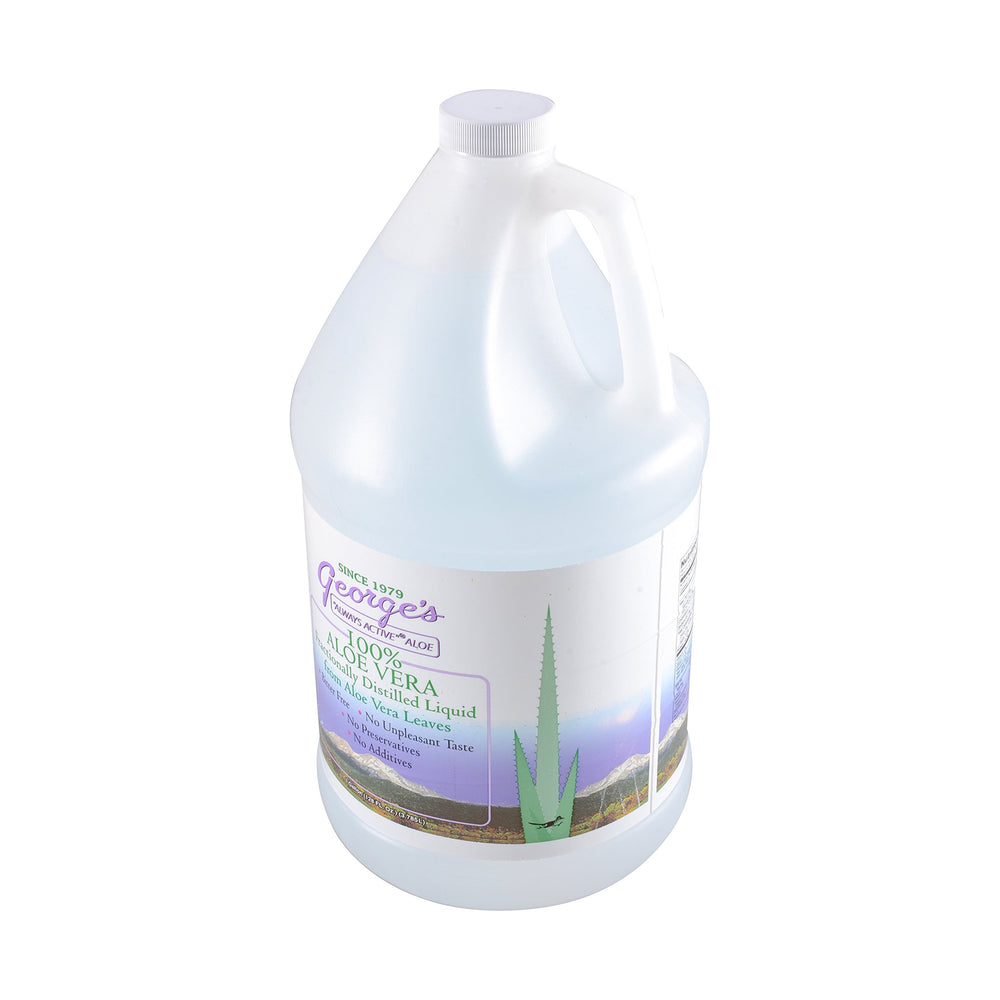 George's frasco frontal 128 oz mostrando envase grande y ahorro