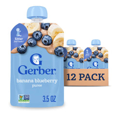 Gerber frente del paquete de 12 pouches, práctico y nutritivo