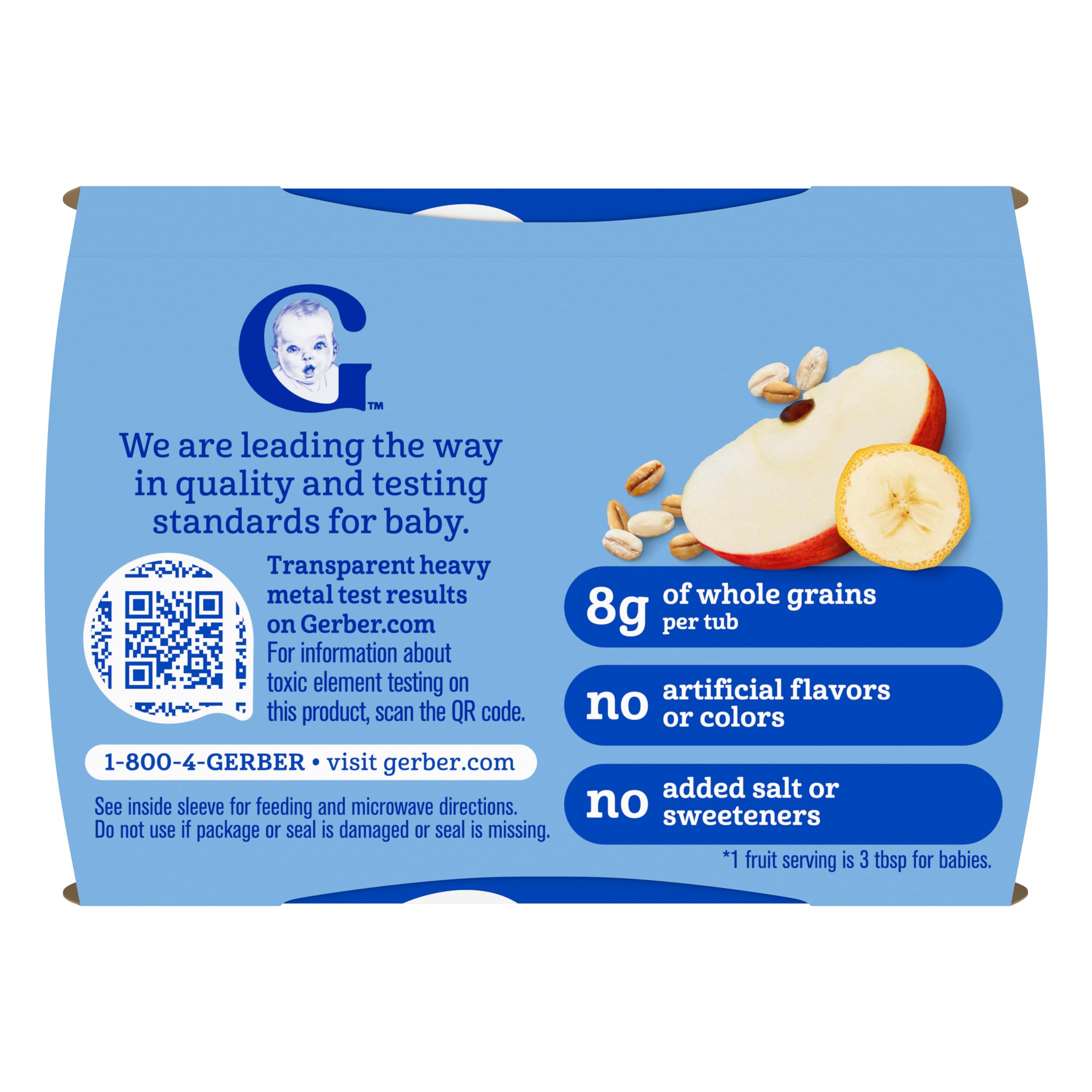 Gerber paquete completo sobre mesa para planificación de comidas