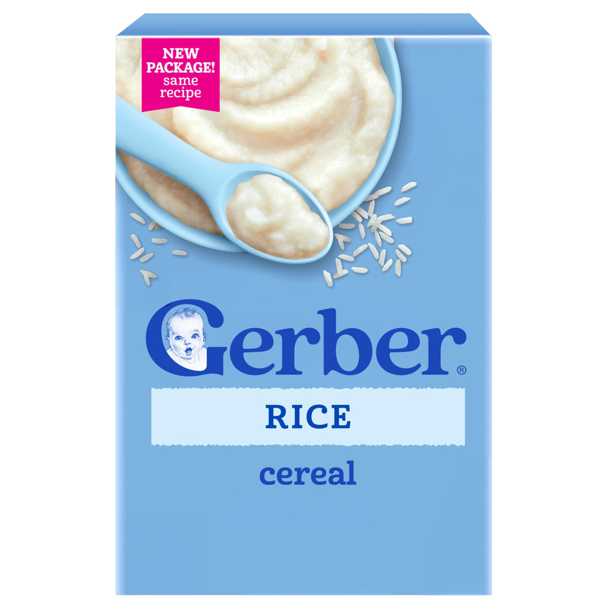 Gerber frente del paquete mostrando el sello Stage 1 y conveniencia