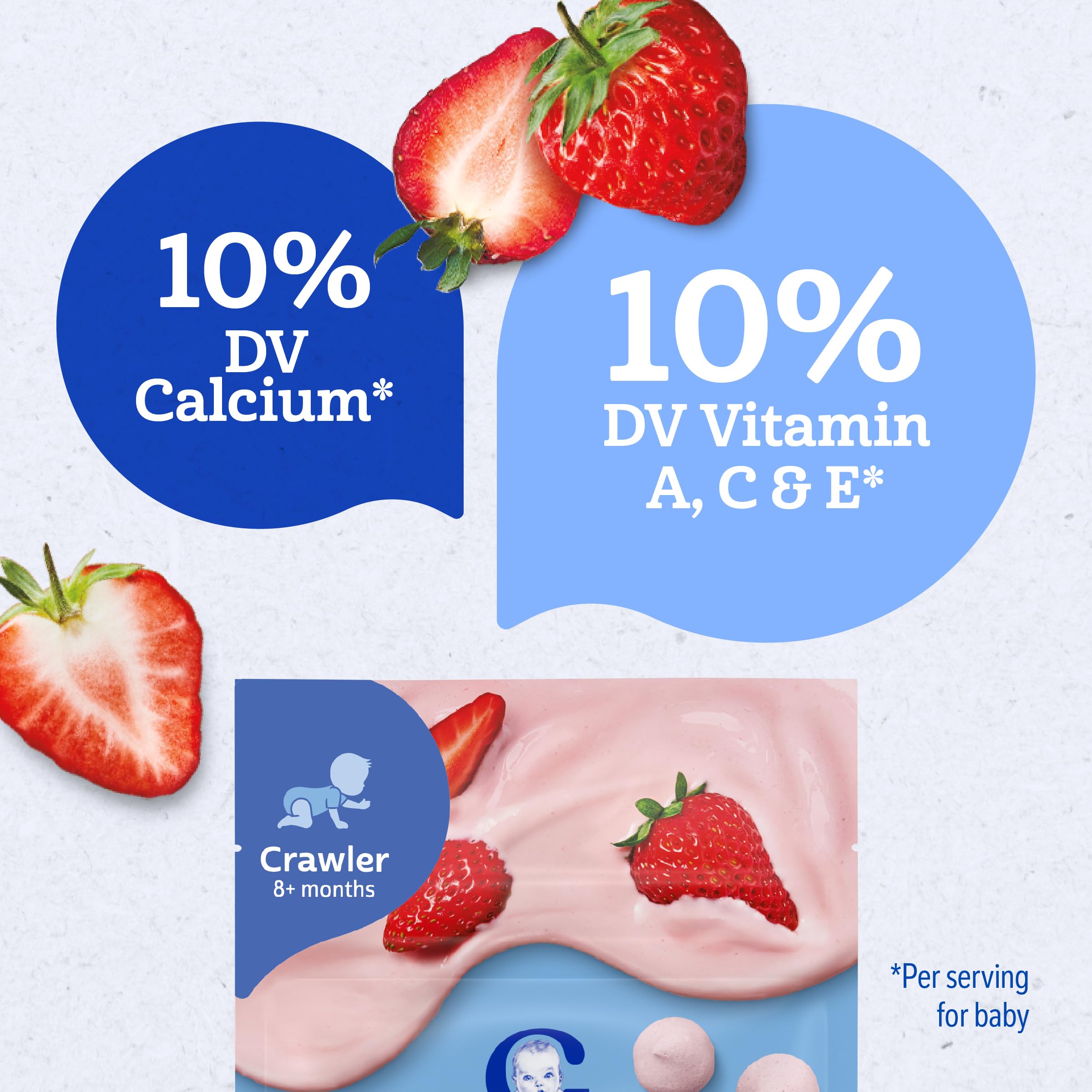 Gerber ingredientes: fresas y yogur que transmiten sabor natural