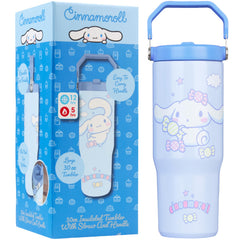 Get Trend vaso Cinnamoroll frontal mostrando diseño kawaii y capacidad