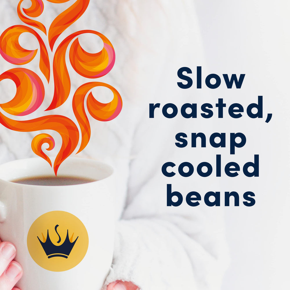 Gevalia taza de café servida con crema ligera y aroma preservado