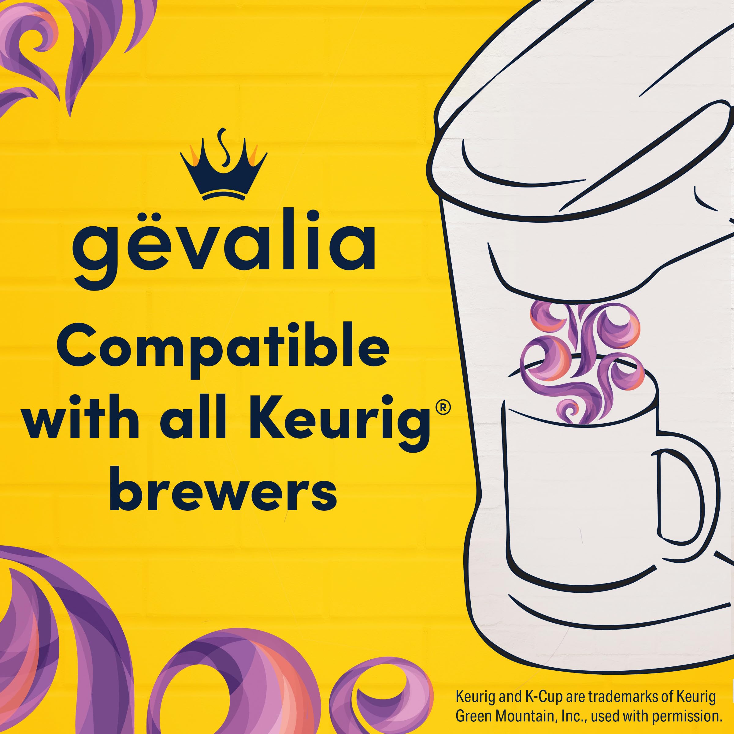 Gevalia taza servida mostrando cuerpo y crema del Dark Royal Roast