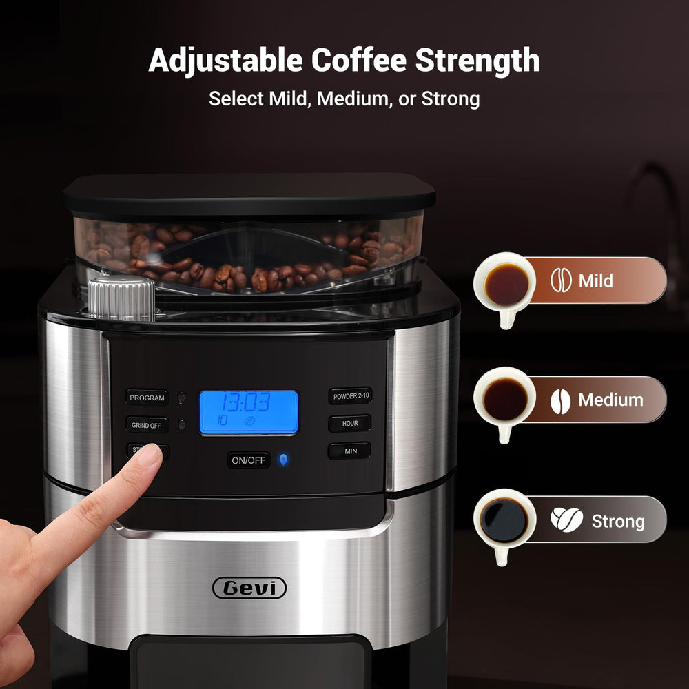 Gevi en cocina con persona sirviendo café, ideal para uso diario familiar