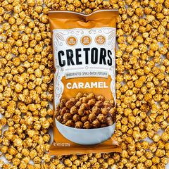 G.H. Cretors bol con palomitas caramelizadas listo para servir y disfrutar