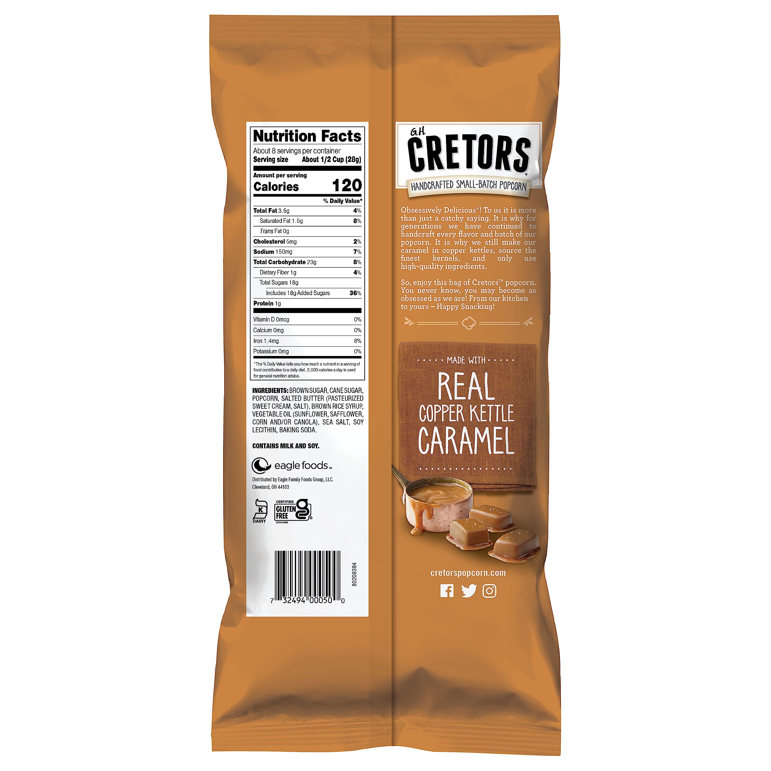 G.H. Cretors presentadas en reunión social para compartir como snack gourmet