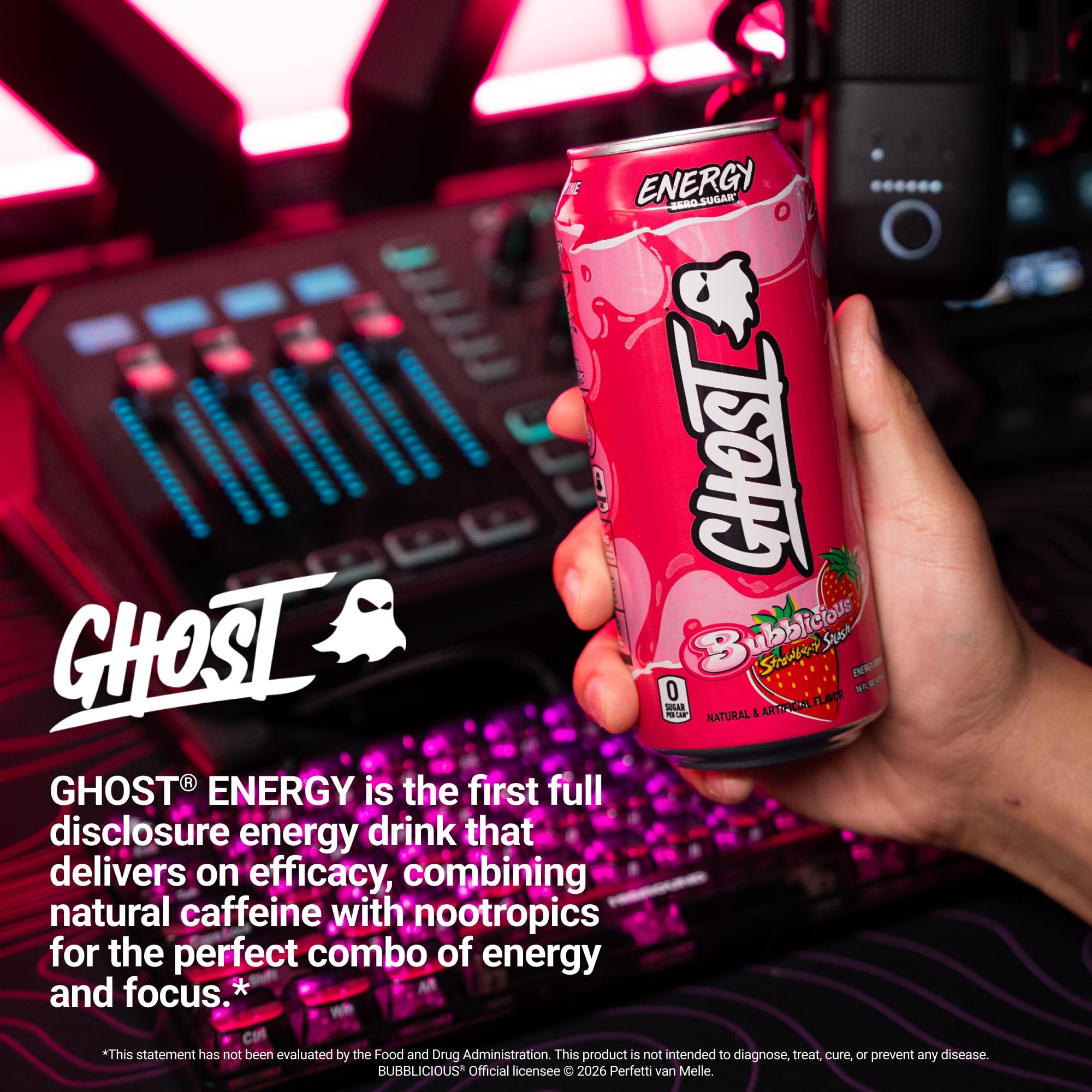GHOST en ambiente de entrenamiento para energía antes del ejercicio