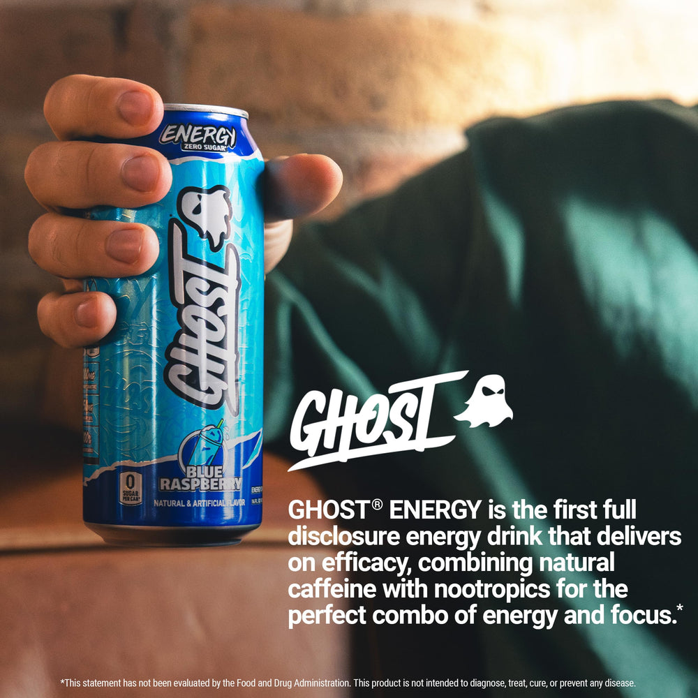 GHOST caja de 12 latas empaquetado para almacenamiento y abastecimiento