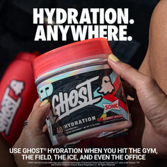 GHOST Hydration polvo textura fina que facilita mezcla rápida y homogénea