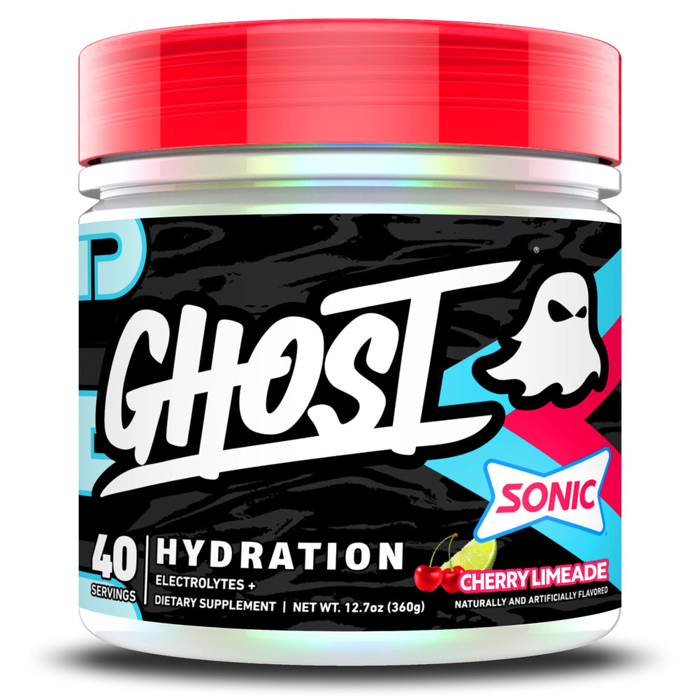 GHOST Hydration tub vista frontal con etiqueta visible y diseño atractivo