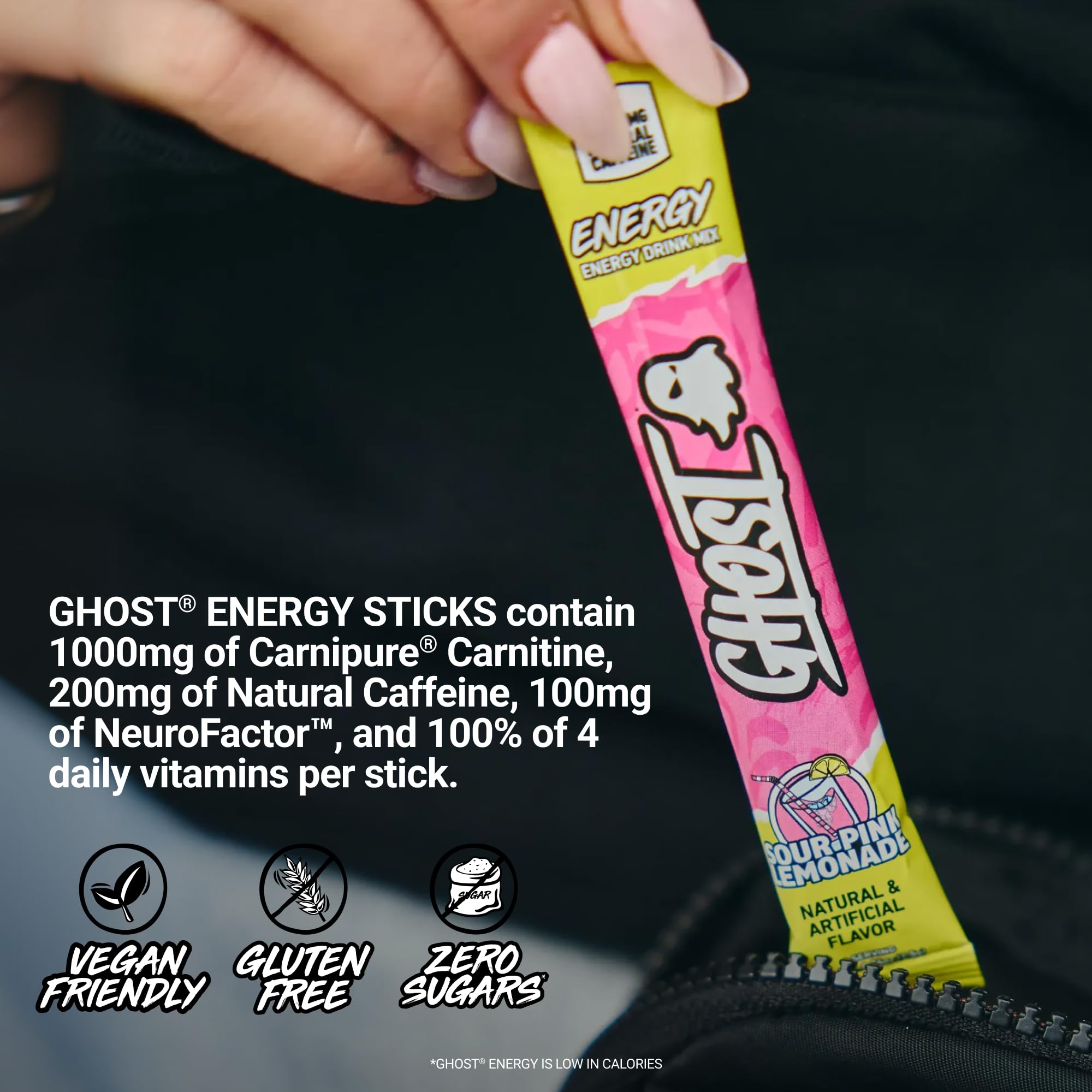 GHOST comparación de tamaño con bolígrafo para escalado y conveniencia