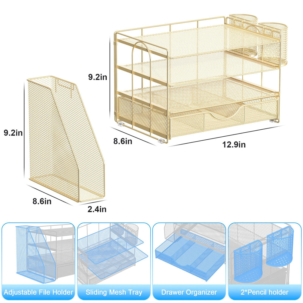 gianotter soporte para revistas con documentos verticales y visibles