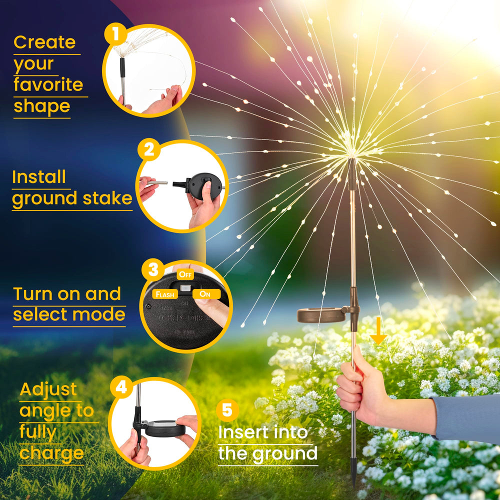 GIGALUMI luces instaladas en jardín, ambiente cálido y acogedor