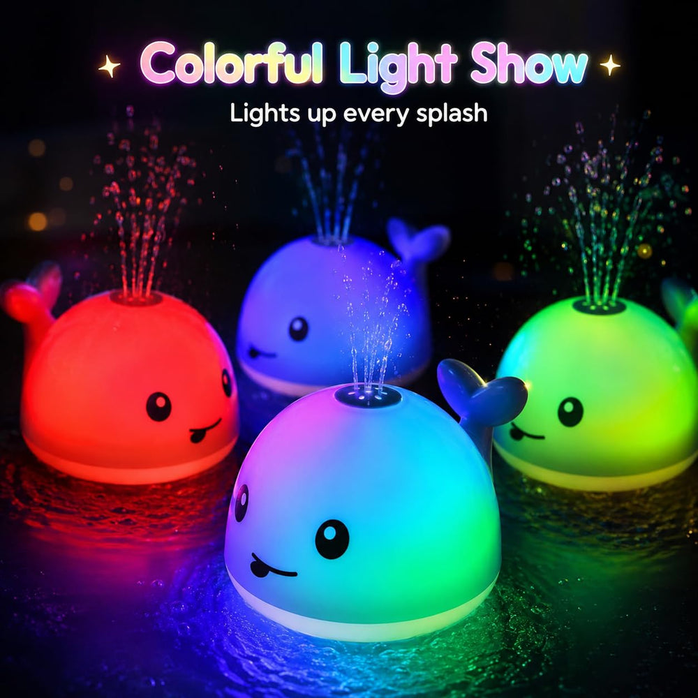 Gigilli ballena detalle de luces multicolores que captan la atención