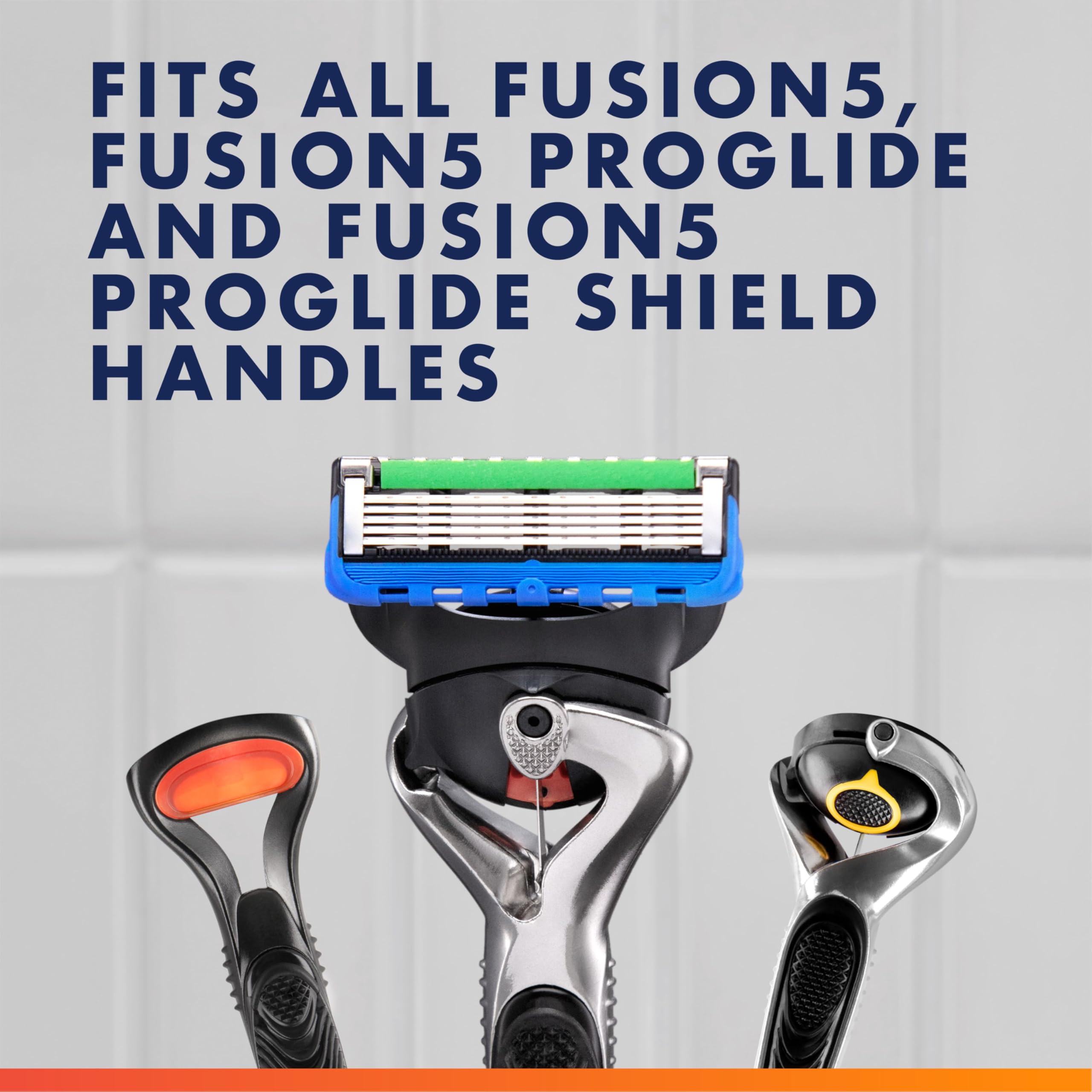 Gillette empaque abierto con los recambios listos para uso prolongado