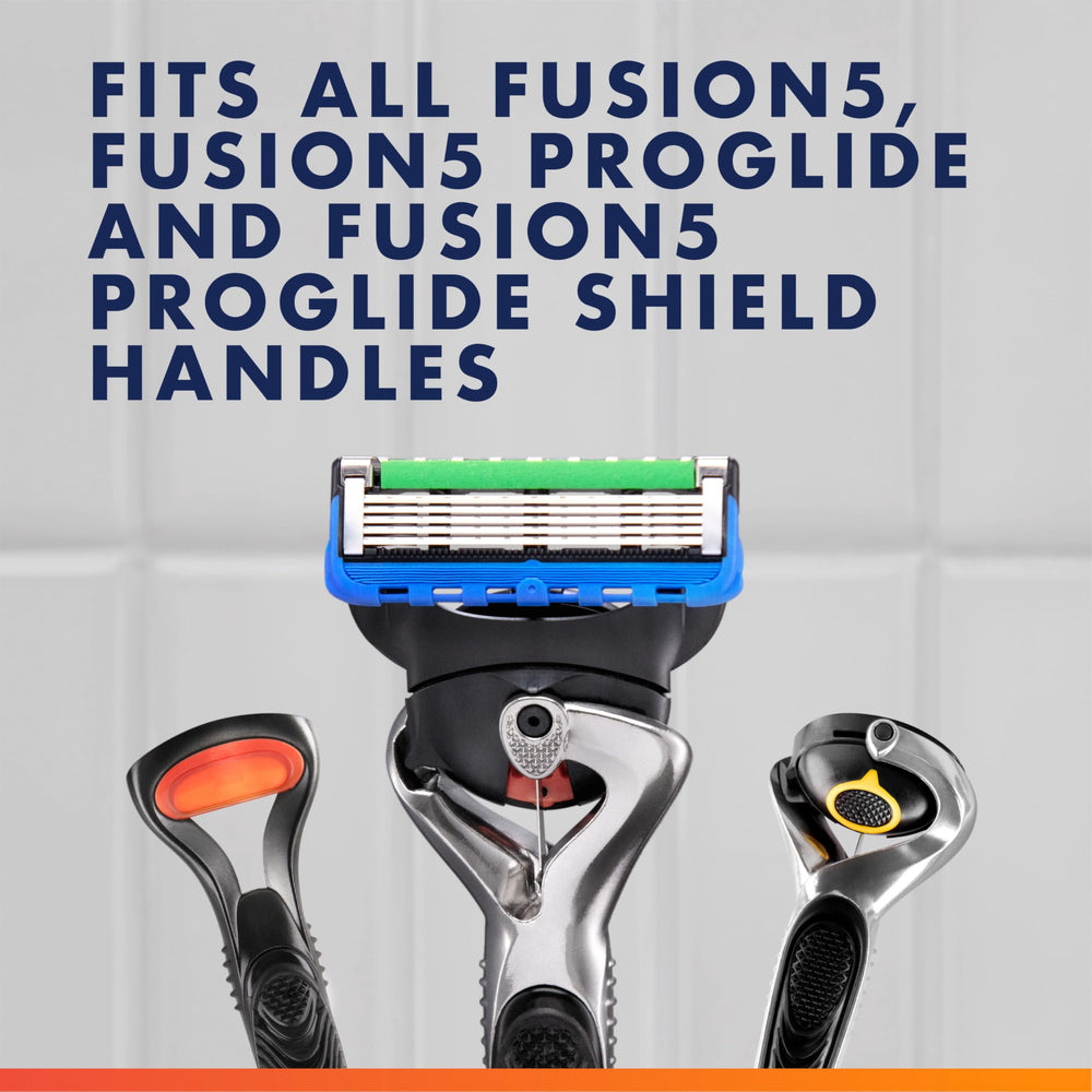 Gillette empaque abierto con los recambios listos para uso prolongado