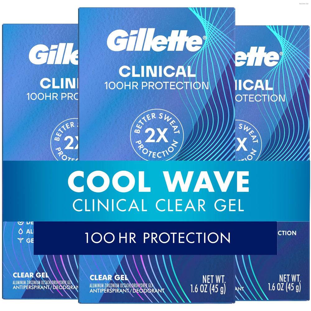 Gillette envase frontal mostrando protección y beneficio antitranspirante