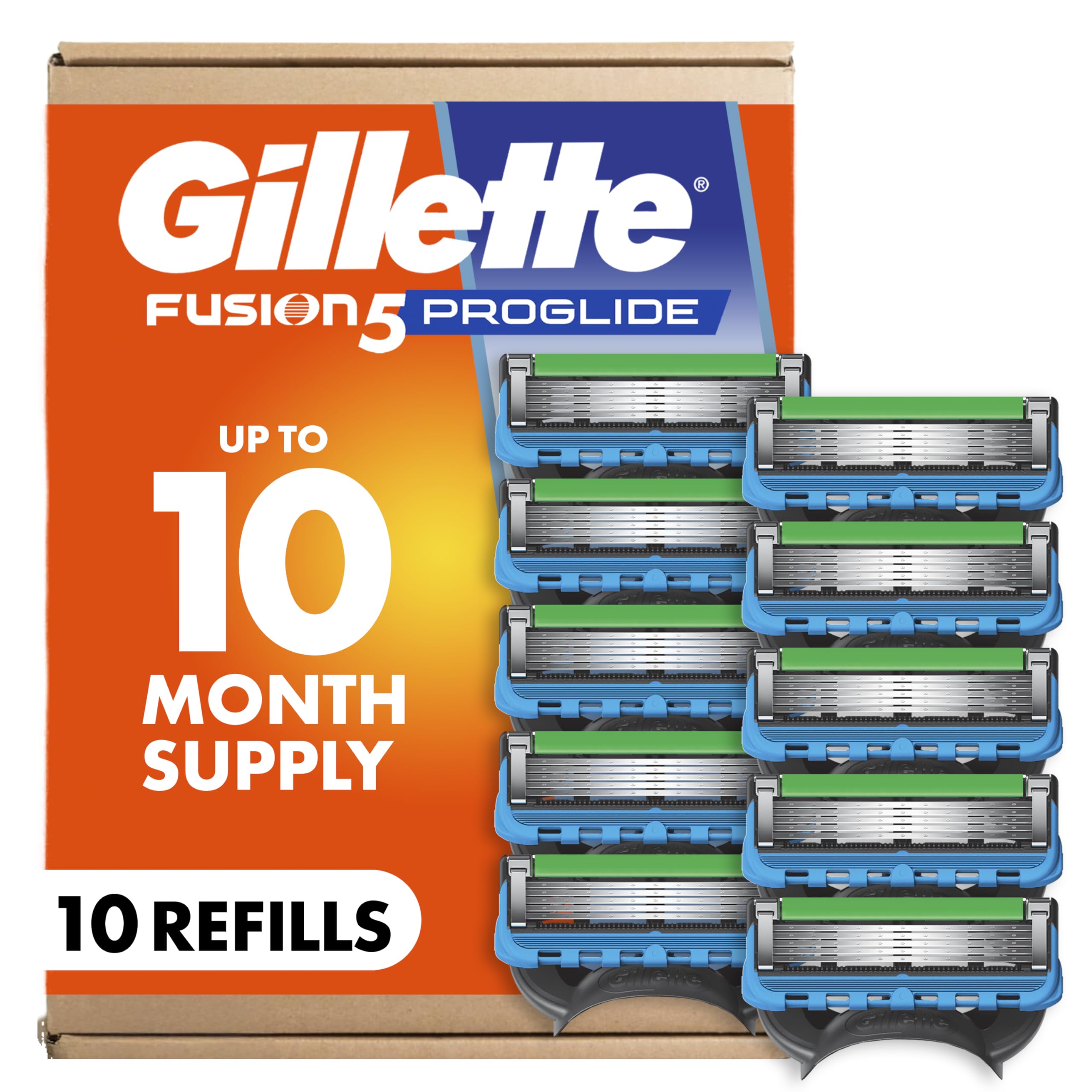 Gillette paquete frontal con 10 recambios, claridad y reserva