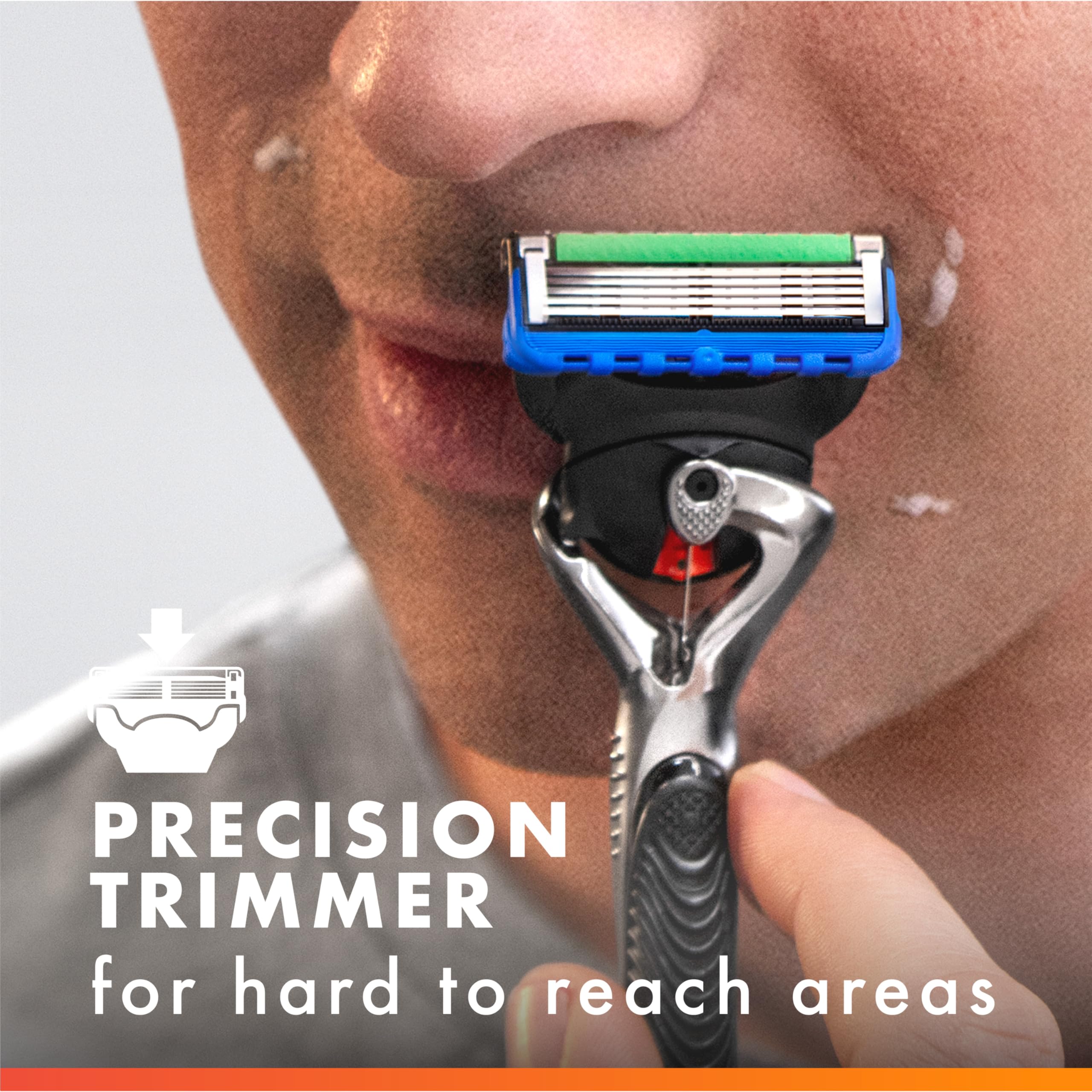 Gillette Fusion5 ProGlide comparación de tamaño con mano para valorar ergonomía