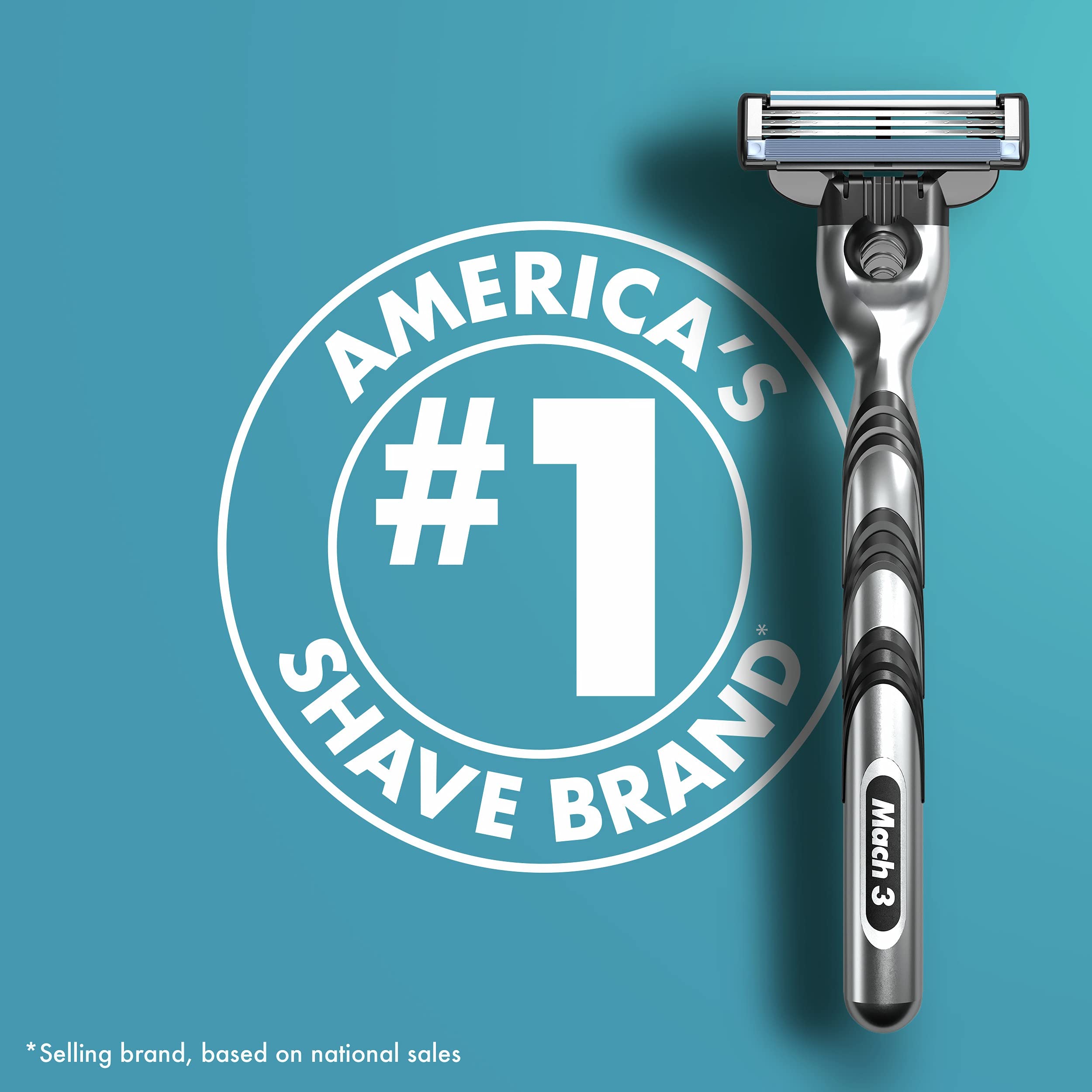 Gillette Mach3 detalle de las tres hojas que mejora el corte y la suavidad